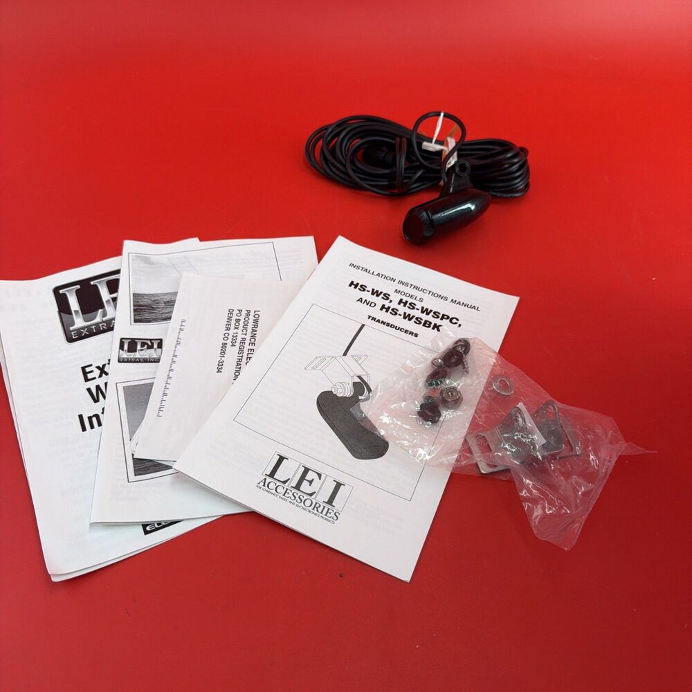 Lowrance LEI Accessories HS-WSBK Skimmer Transducer With Trolling Motor Bracket